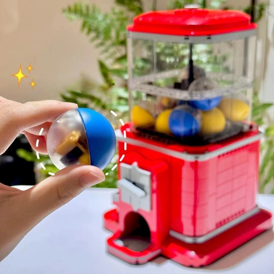 2025 New Creative Ideas Vending Machine Set Building Blocks Coin Operated Play Game Brick Toys Girl Boy Birthday Gifts 1343pcs