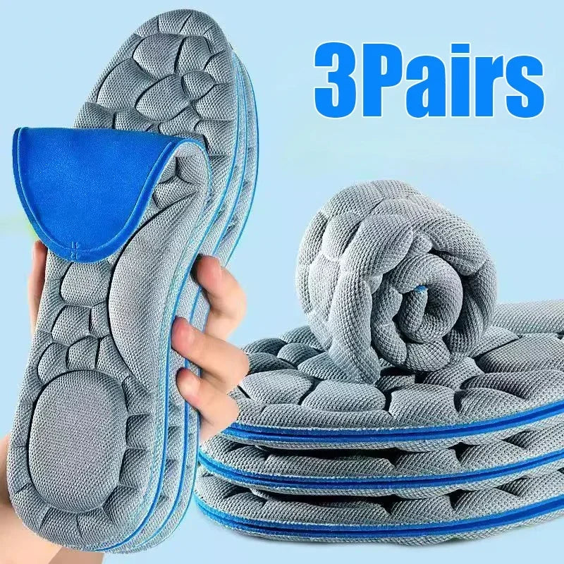 Lot de 10 semelles intérieures en mousse à mémoire de forme 5D, épaisses, respirantes, confortables, pour chaussures à talons hauts, coussinets orthopédiques