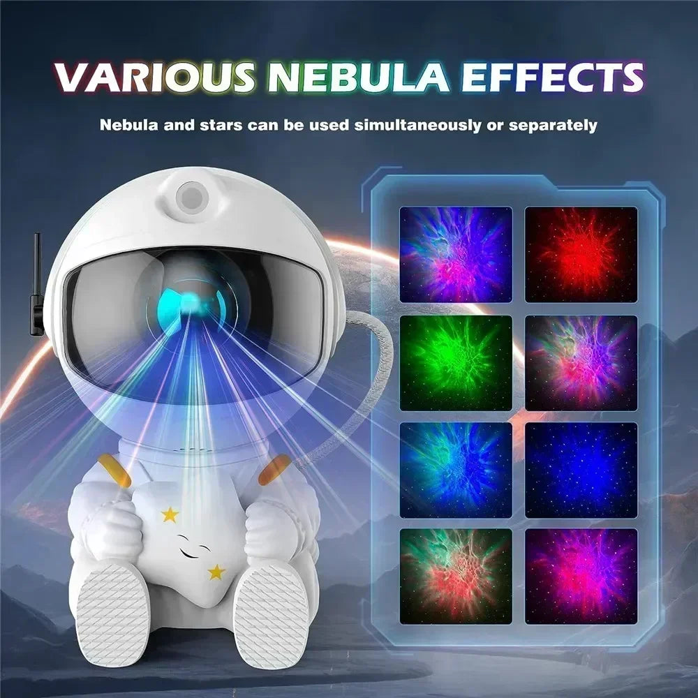 Projecteur d'étoiles Galaxy Night Light Astronaut Space Projector Starry Nebuleuse Plafonnier LED Lampe pour Chambre Maison Décorative enfants cadeau