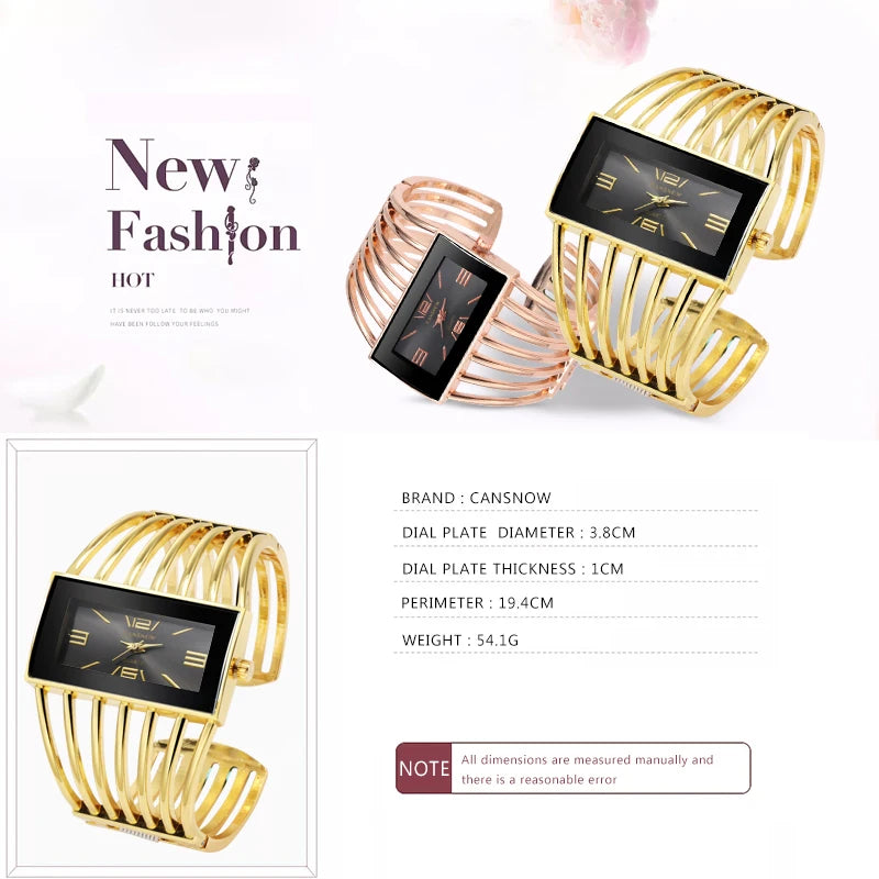 Montre-bracelet tendance pour femmes, bracelet entièrement en acier inoxydable, de luxe, en or rose, tendance 2025