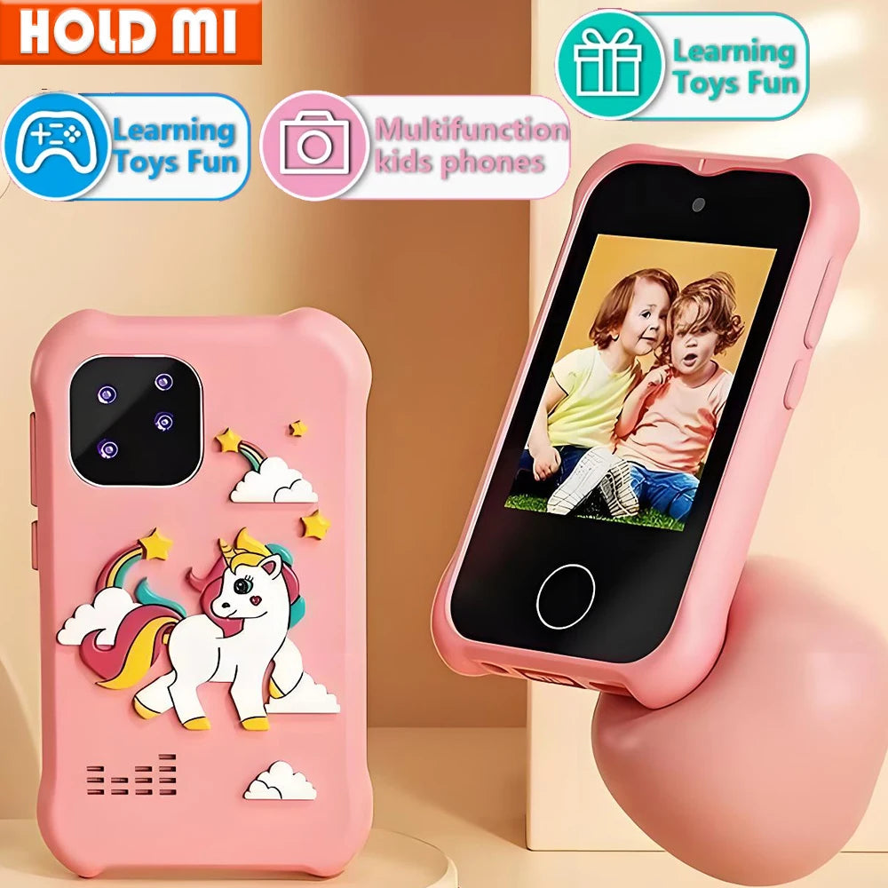Kids Smart Phone Toys Dual Camera Touch Screen Phone Children Digital Camera 32G SD Card Option Boys Girls Birthday Gifts