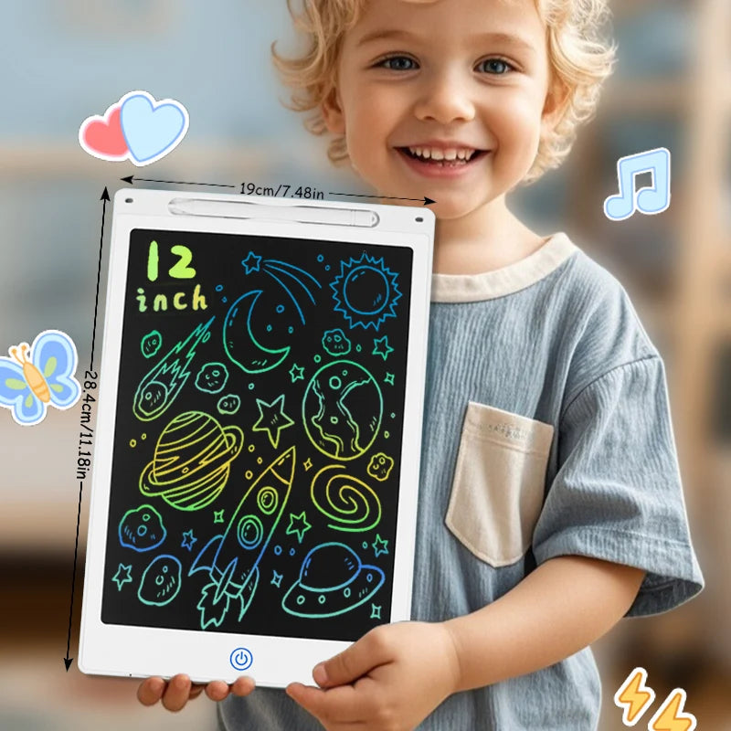Tablette graphique LCD 8,5/10/12/16 pouces, tableau de dessin animé, jouets, cadeaux pour filles et garçons de 3 à 12 ans, bloc-notes pour enfants