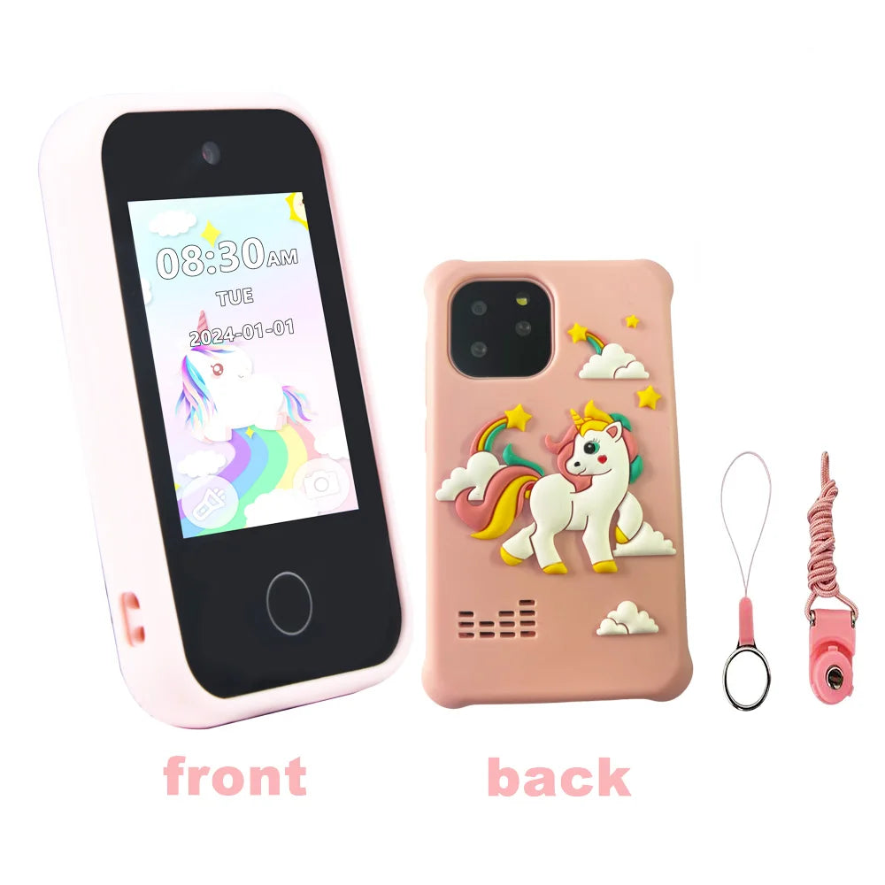 Kids Smart Phone Toys Dual Camera Touch Screen Phone Children Digital Camera 32G SD Card Option Boys Girls Birthday Gifts