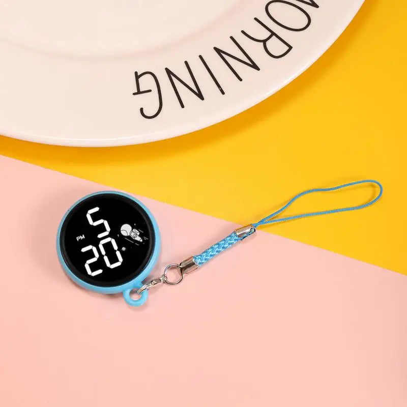 Montre LED créative à pendentif, montre électronique tactile simple pour écoliers du primaire
