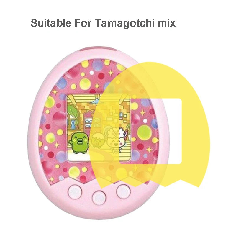 Lot de 5 films de protection en TPU souple doré pour jeux électroniques virtuels pour animaux de compagnie, pour Tamagotchis, Pix, Meets et Sweets