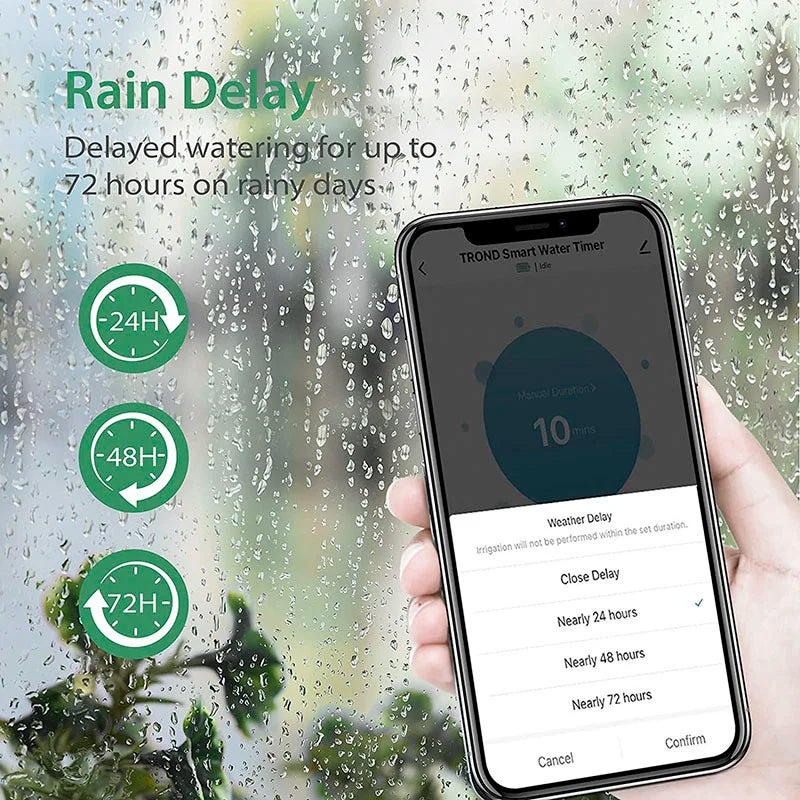 Nouveau minuteur d'arrosage intelligent Wifi pour jardin, contrôleur d'arrosage automatique Wifi, vanne intelligente Wifi, système d'arrosage goutte à goutte