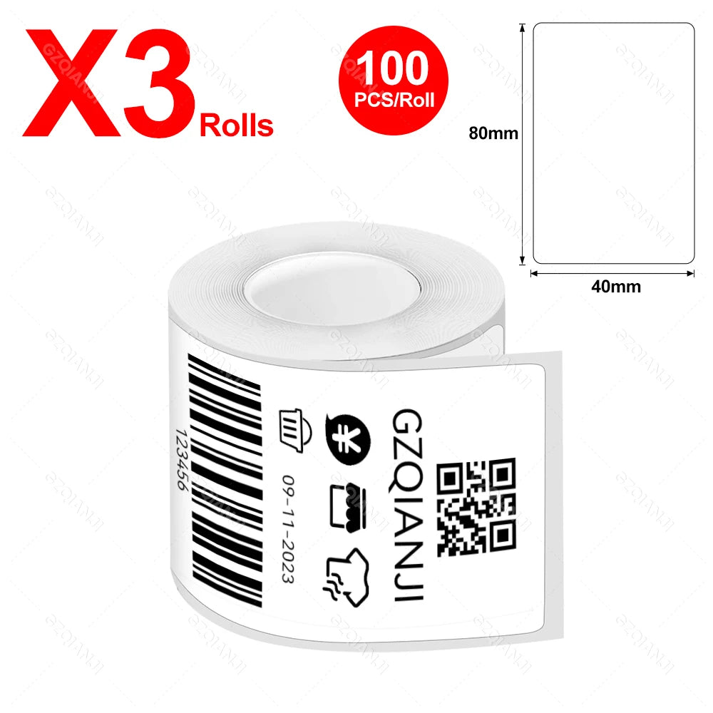 Marklife P50 Bluetooth Thermal Label Printer Barcode Sticker Paper Printer Self-adhesive Label Maker Labeling Portable Machine