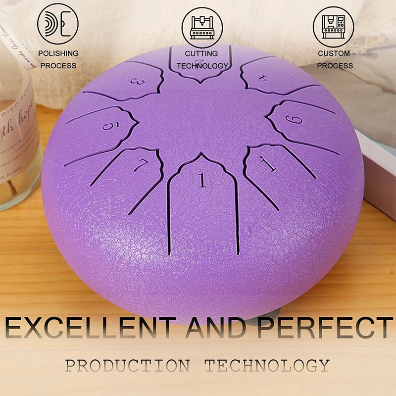 Tambour de pluie Tambour de pluie pour l'extérieur quand il pleut Tambour de pluie pour l'extérieur Tambour de chakra de jardin Tambour de chakra pour la pluie en extérieur 8 notes