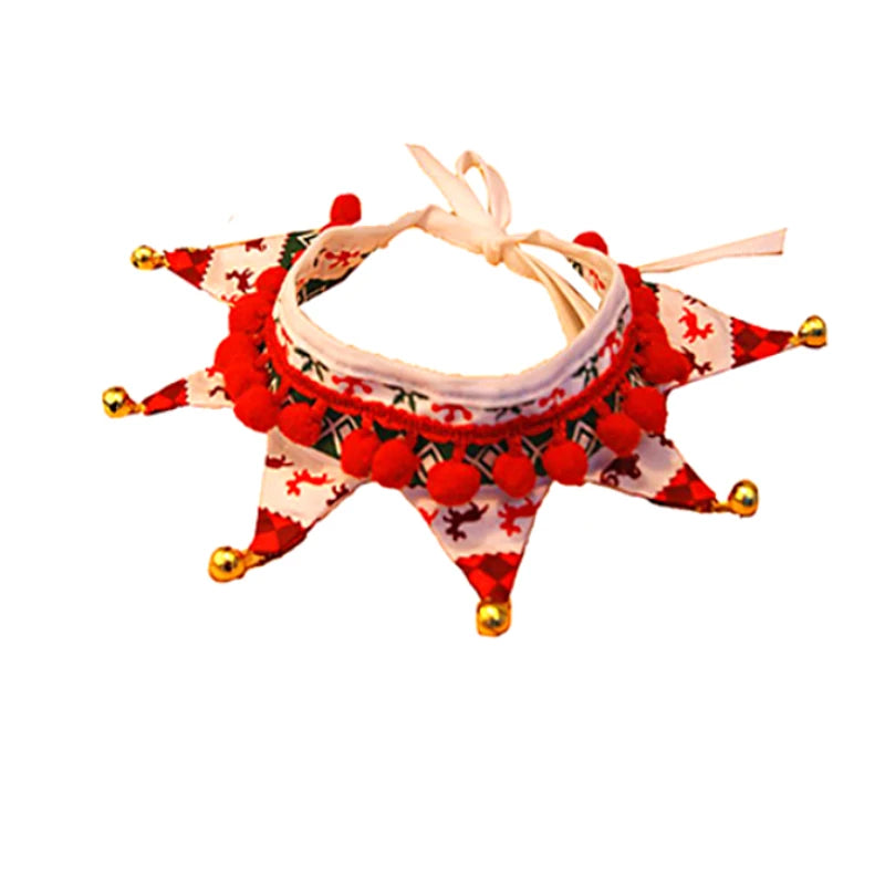 Accessoires de Noël pour chien, écharpe de Noël pour chien, chat, bavoir pour chiot, collier pour animal de compagnie, collier pour petit chien, fête de vacances, accessoires de toilettage