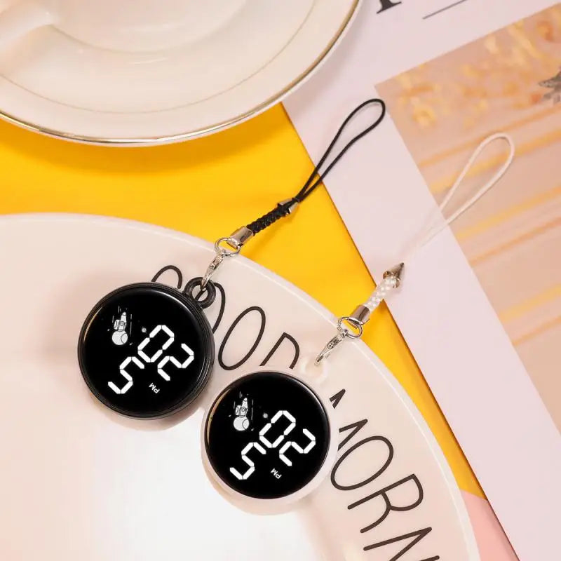 Montre LED créative à pendentif, montre électronique tactile simple pour écoliers du primaire