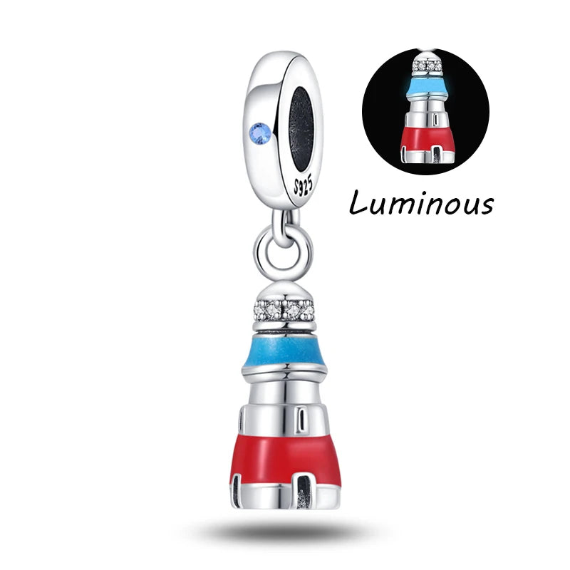 925 Sterling Silver Spots Series Charm Eiffel Tower Egypt Charms Pendant Fit MULA Original Sliver Bracelets DIY Jewelry Gifts