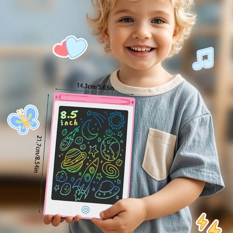 Tablette graphique LCD 8,5/10/12/16 pouces, tableau de dessin animé, jouets, cadeaux pour filles et garçons de 3 à 12 ans, bloc-notes pour enfants