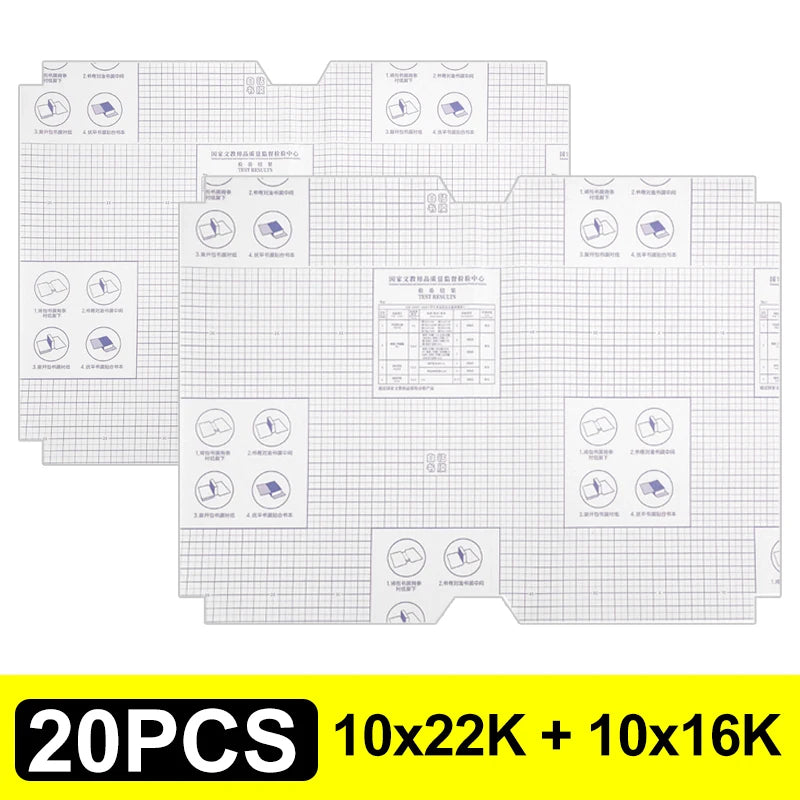 Lot de 10 à 30 protège-livres autocollants transparents et mats A4/16K/22K, imperméables, pour manuels scolaires, fournitures d'emballage