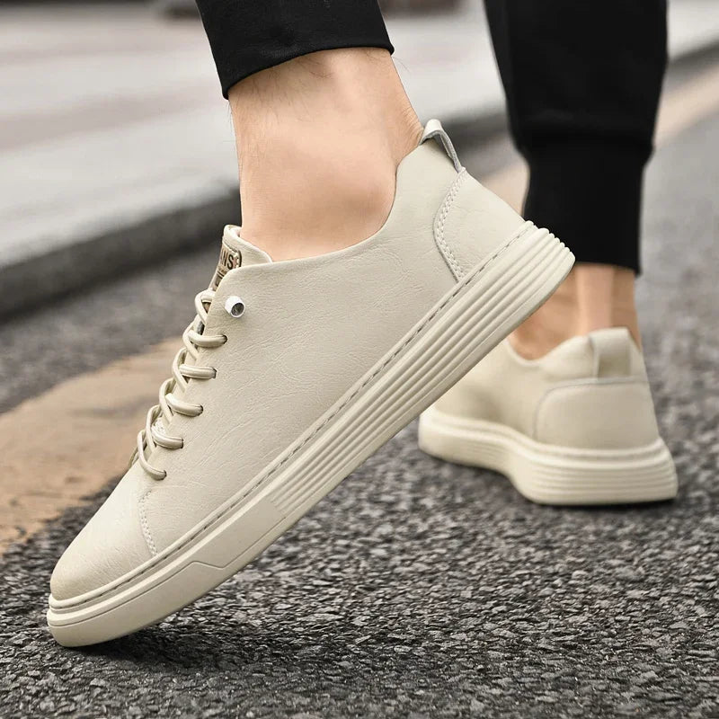 2024 New Genuine Leather Men's Casual Shoes Luxury Brand Outdoor Sneakers Tennis Masculino High Quality Sport Shoes for Men