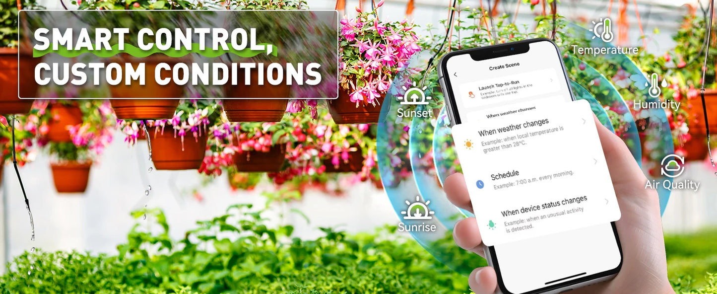 RAINPOINT 8 Zone WIFI Connect Minuterie d'arrosage Contrôleur d'irrigation de jardin Vanne d'eau Minuterie d'irrigation Système d'arrosage intelligent