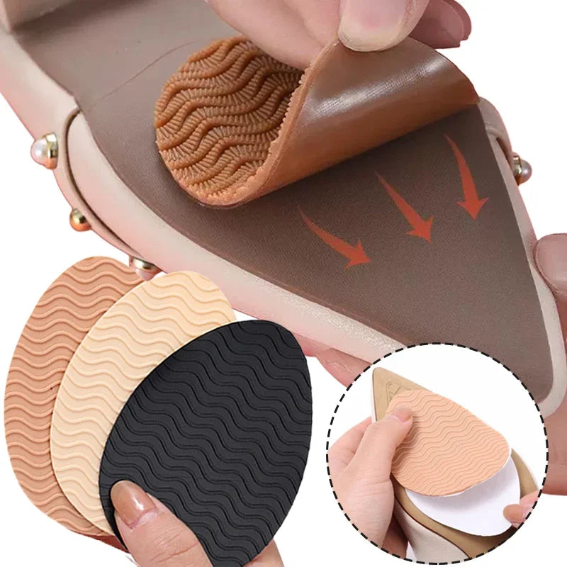 Tapis de chaussures antidérapant et résistant à l'usure, autocollants, protecteur de semelle auto-adhésif, talons hauts, autocollant pour l'avant-pied, coussinets de semelles en caoutchouc de silicone