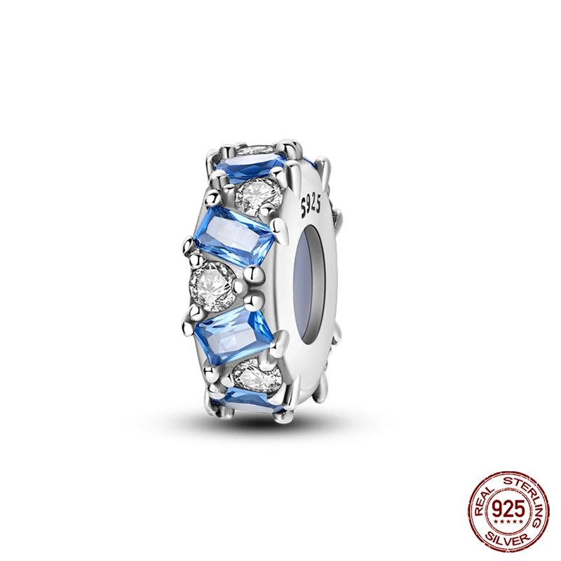 New 925 Sterling Silver Luminous Elf Blue Purple Butterfly Moon Life Tree Charms Beads Fit Pandach Original Bracelet DIY Jewelry