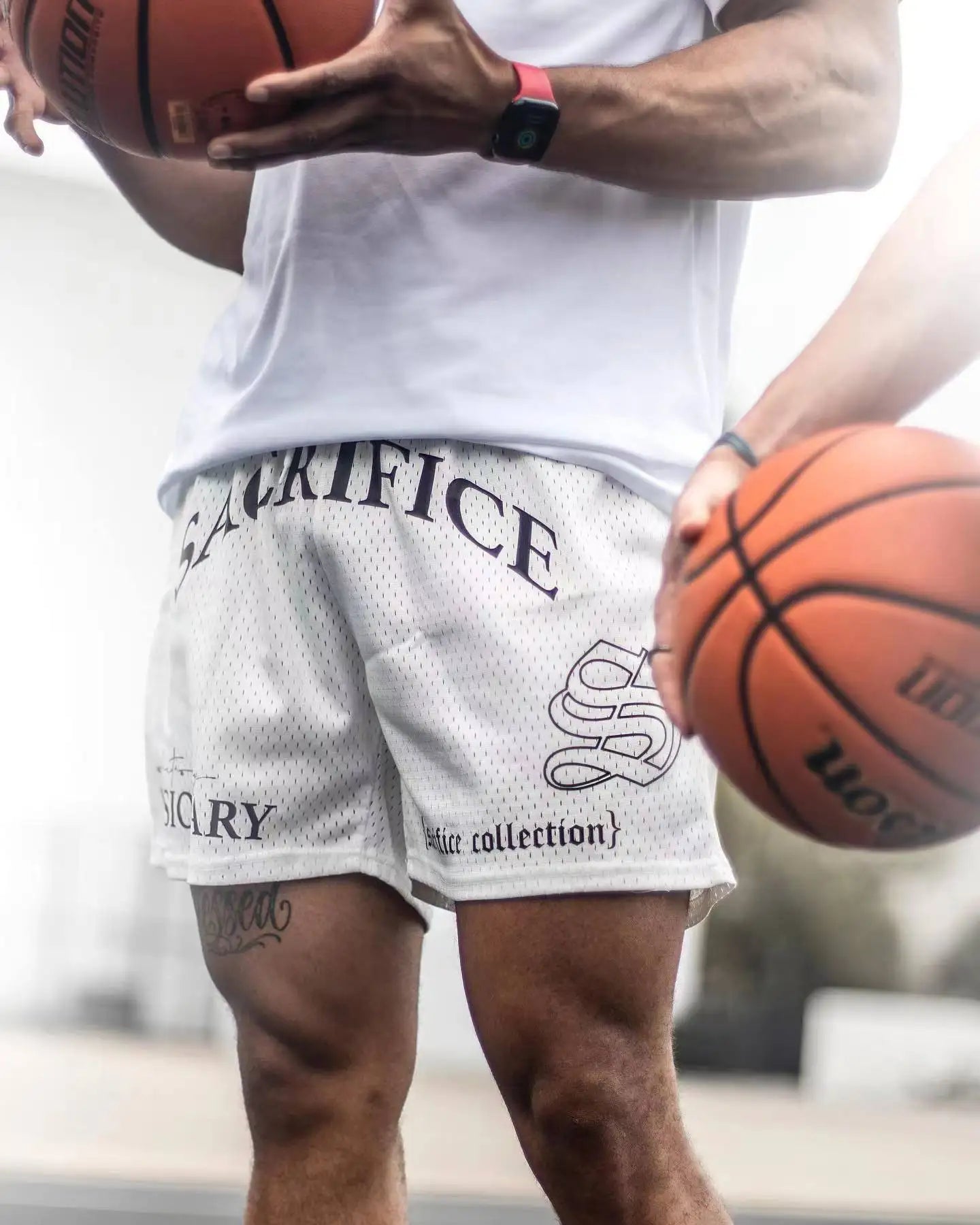 American Style Fashion Trend Men's Clothing Sports Fitness Men's Shorts Quick Drying Breathable Mesh Basketball Training Shorts