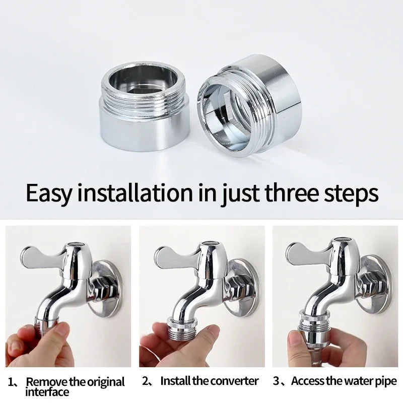 Water Faucet Coupler 1/2 To M16 M18 M20 M22 M24 M28 M32 Thread Connector Conversion Tap Adapter Fitting Bubbler Kitchen Bathroom