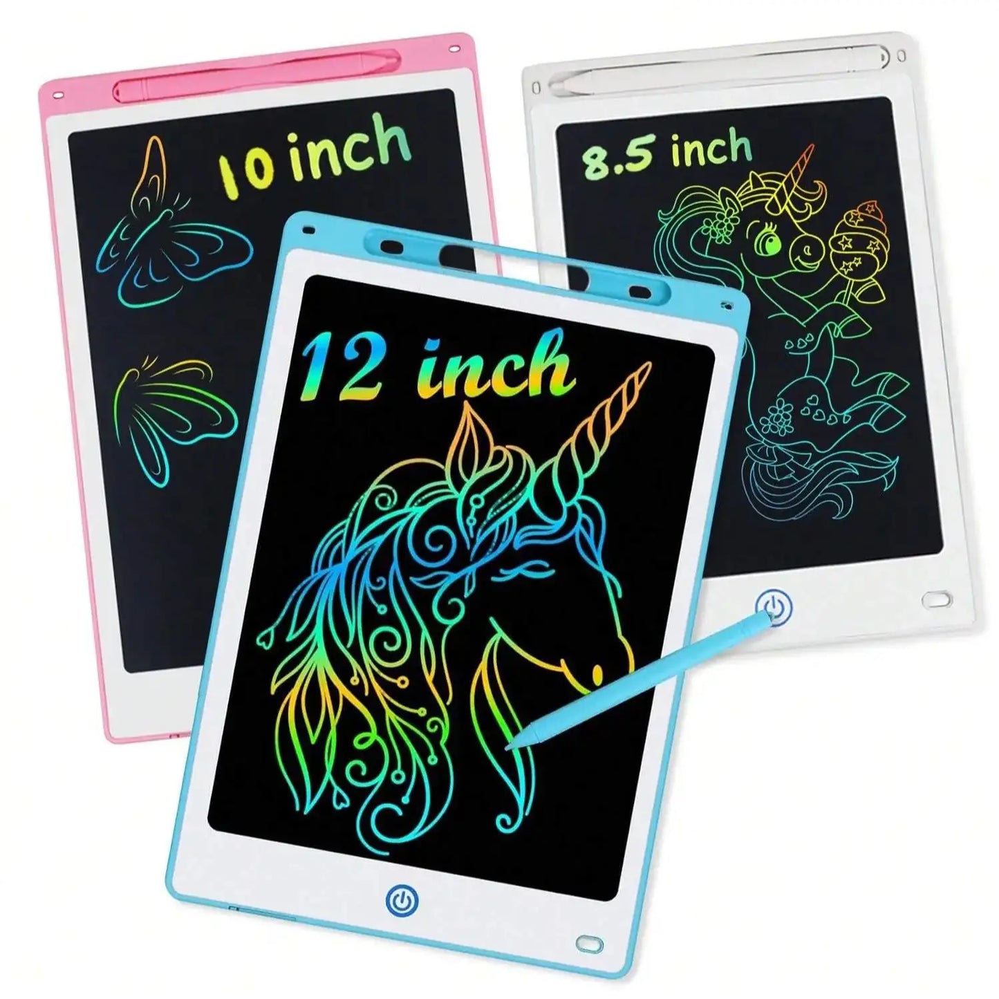 Tablette graphique LCD 8,5/10/12/16 pouces, tableau de dessin animé, jouets, cadeaux pour filles et garçons de 3 à 12 ans, bloc-notes pour enfants