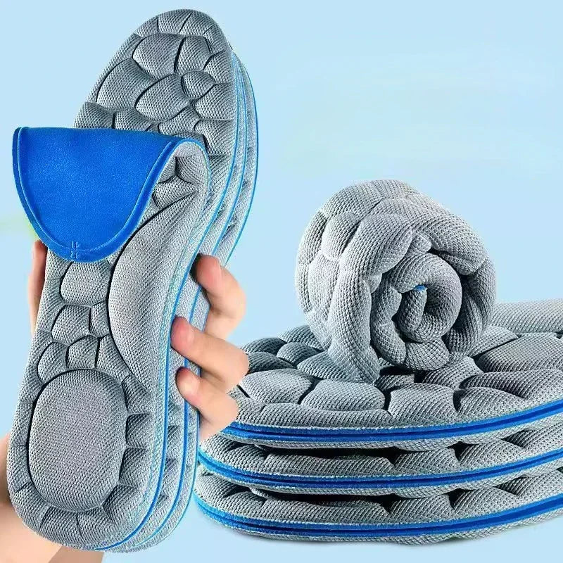 Lot de 10 semelles intérieures en mousse à mémoire de forme 5D, épaisses, respirantes, confortables, pour chaussures à talons hauts, coussinets orthopédiques