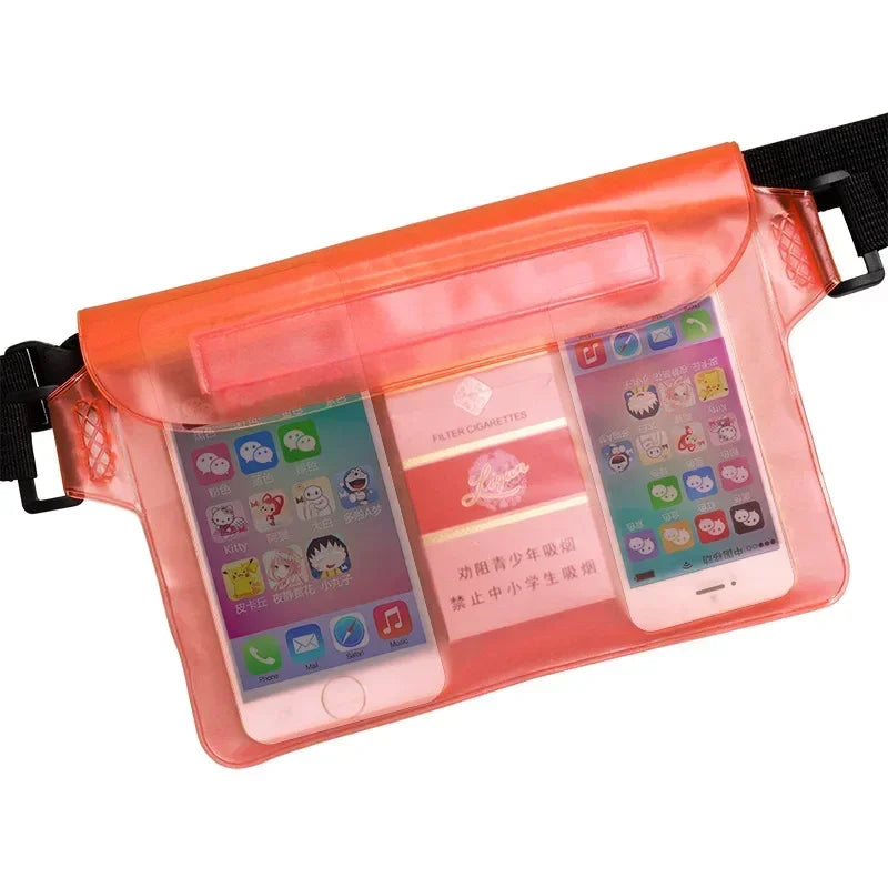 Sac de natation étanche, sac banane pour plongée, ski, téléphone, sac à bandoulière sec pour plage, bateau, sport
