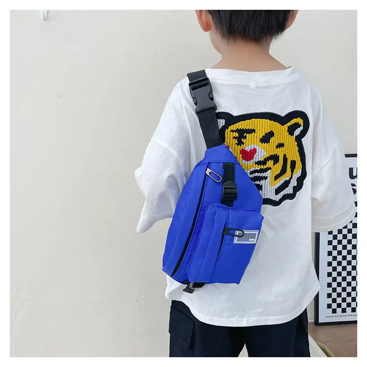 Casual Design Children's Chest Bag Handsome Boys Small Shoulder Messenger Bags Baby Kids Purse Handbags Cool Girls Fanny Pack