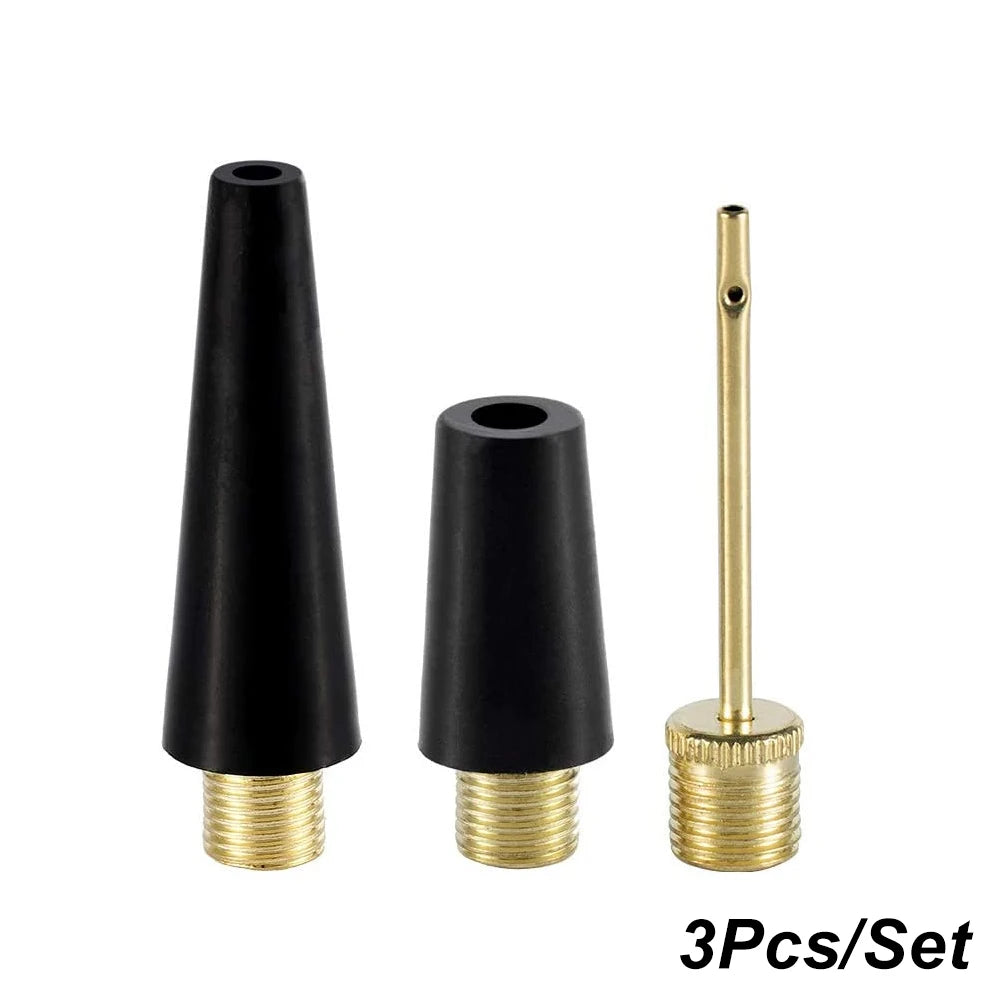 1 Set Bicycle Presta Schrader Valve Adaptor, Brass Bike Pump Adapters, Ball Pump Needle, Balloon Inflatable Toys Nozzle Inflator