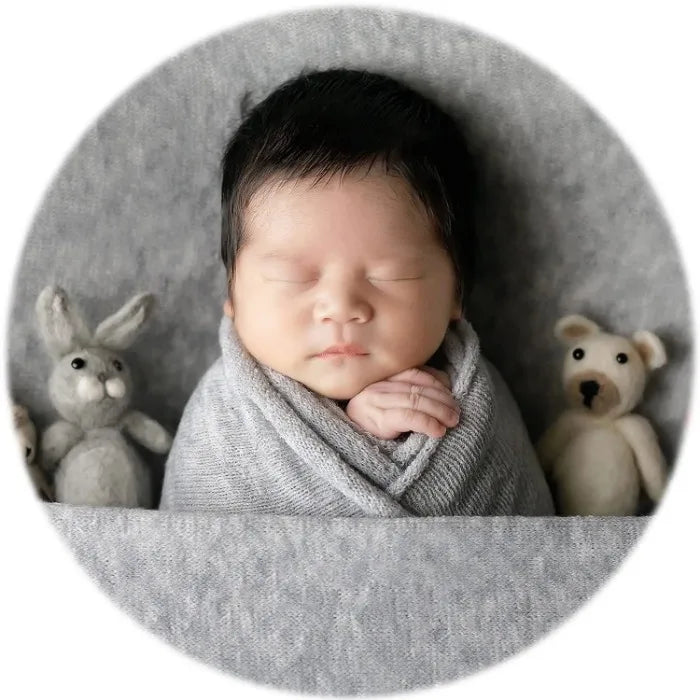 Newborn Photography Props Wrap Newborn Photoshoot Props Boys Girls Posing Backgroud Stretch Knit Blanket for Baby Photo