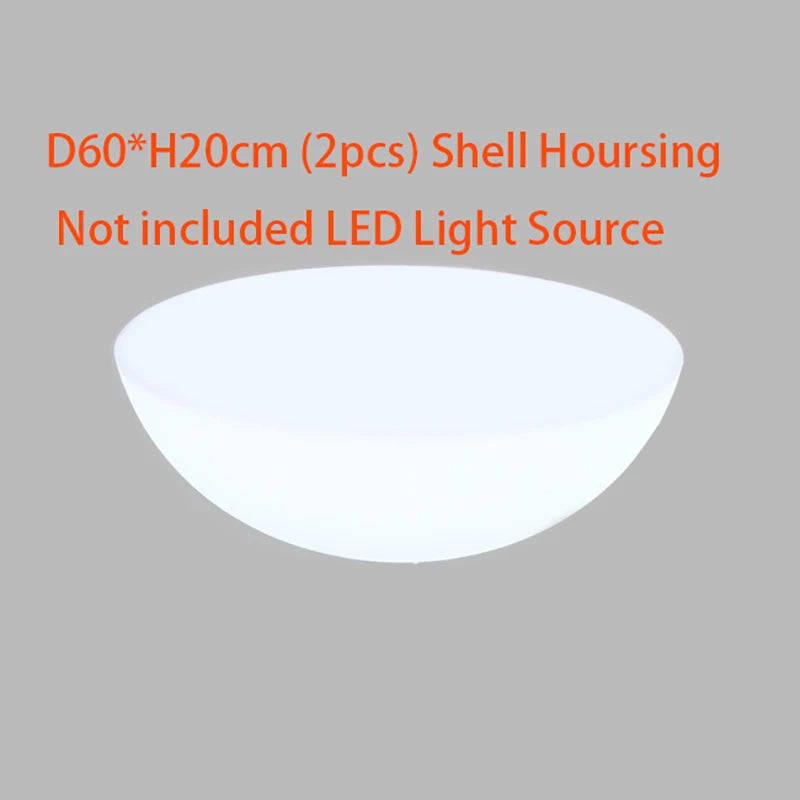 Plastic Cubes Shell Case, Bar Table, Outdoor, Plastic PE, No Light Source, D20cm, D25cm, D30cm, 40cm, 43cm, 50cm, 60cm, 1Pc