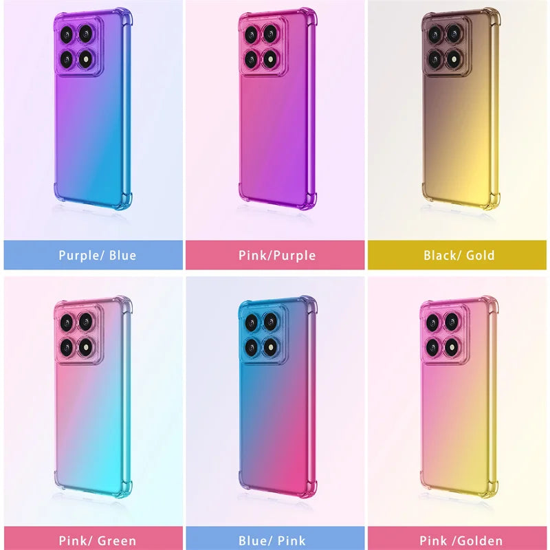 Shockproof Gradient TPU Case for Xiaomi 14T Pro 5G Protective Cover Fundas Coque Capa