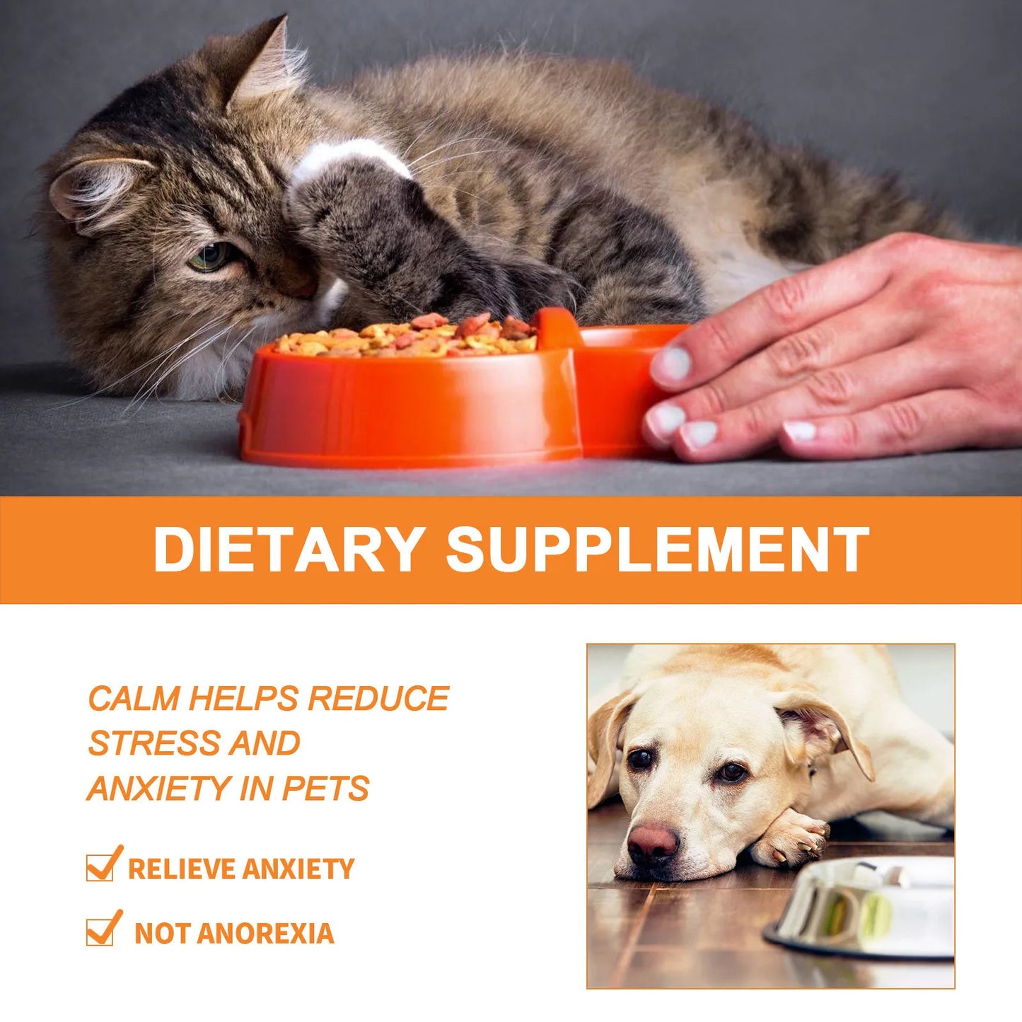 30ml Calming Oil For Dog Calming Drop Pet Stress Relief Blend Oil For Dogs Cats Anxiety-Free Experience Skin Health Pet Supplies