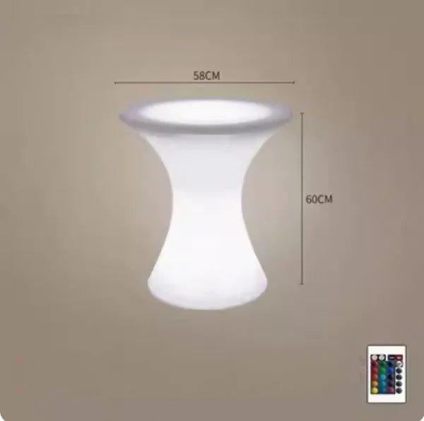 NewOut Door Use Led Illuminated Bar Cocktail Table Rechargeable Bar Plastic Table Lighted Up Coffee Table Ktv Disco Party Supply