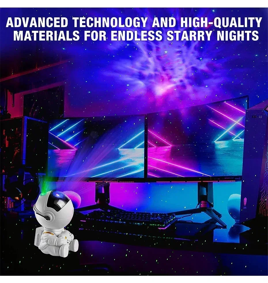 Projecteur d'étoiles Galaxy Night Light Astronaut Space Projector Starry Nebuleuse Plafonnier LED Lampe pour Chambre Maison Décorative enfants cadeau