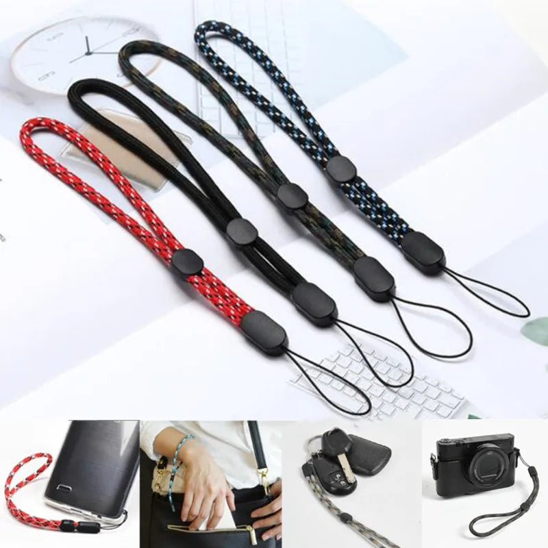 Lot de 10 dragonnes réglables de 19 cm pour accessoires électroniques, étuis de téléphone, porte-clés, appareil photo