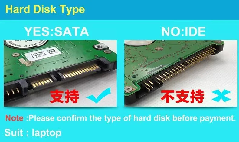 Blueendlless Aluminum Hdd Enclosure 2.5" Mobile Hard Disk Case Type-c Sata USB 3.1 Caddy All Metal Case Notebook External hdd bo