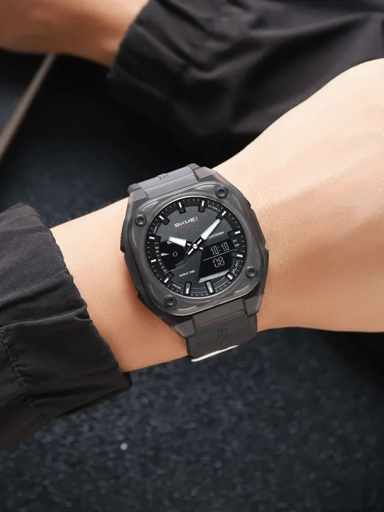 Montre SKMEI 2328 pour homme, accessoire de sport, étanche, réveil, numérique, électronique
