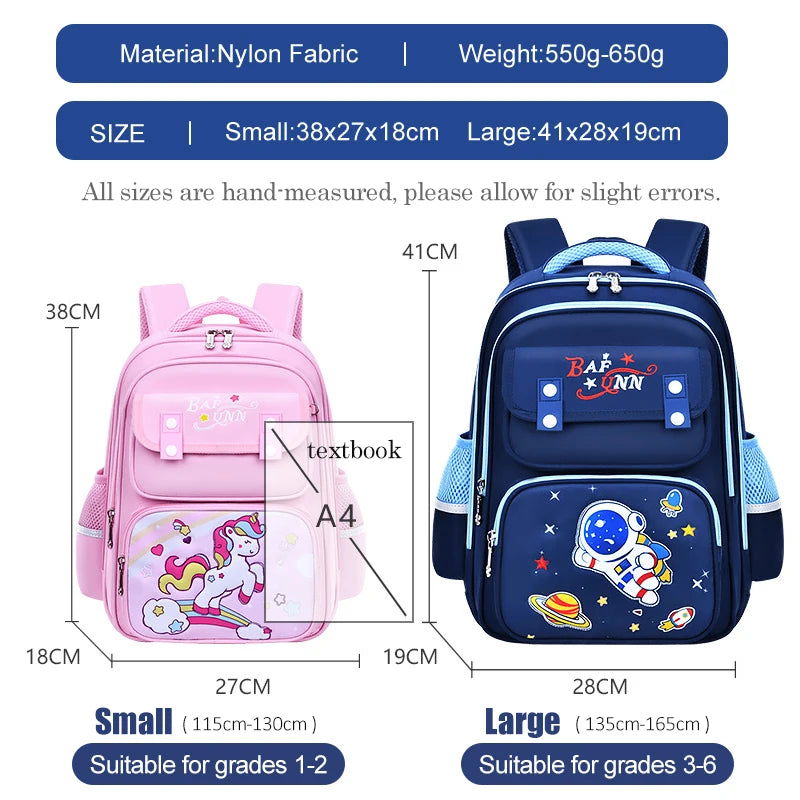 Kids Backpack for Boys Girls Astronaut Primary School Bag Ergonomic Kindergarten Children BooKbag