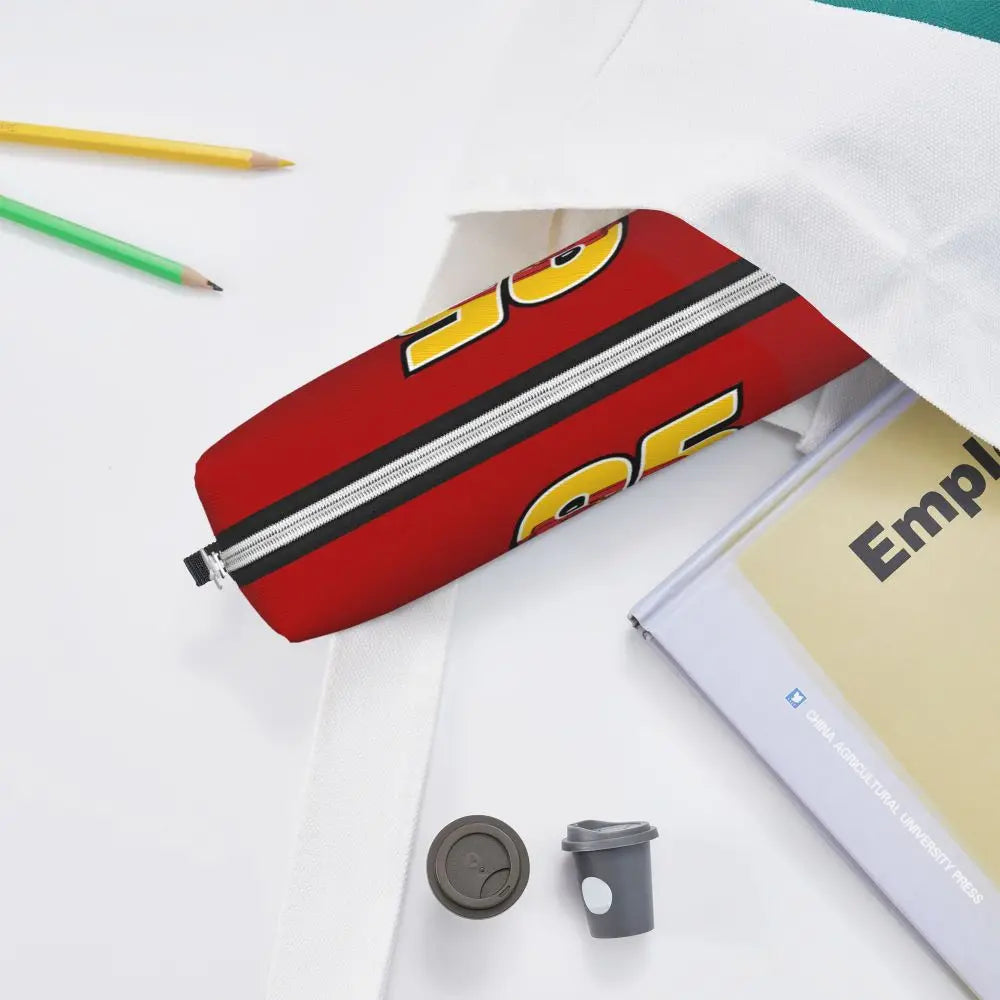 Trousses à crayons courtes personnalisées à gros visage, voitures neuves, Lightning McQueen, trousses à crayons, stylos, sacs pour enfants, fournitures scolaires, papeterie à fermeture éclair