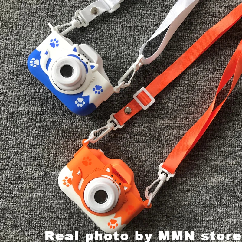Kid Mini Camera 1080P Cartoon Selfie Toddler Digital Video Camera Toys With 32G SD Card for Boys/Girls Christmas Birthday Gifts