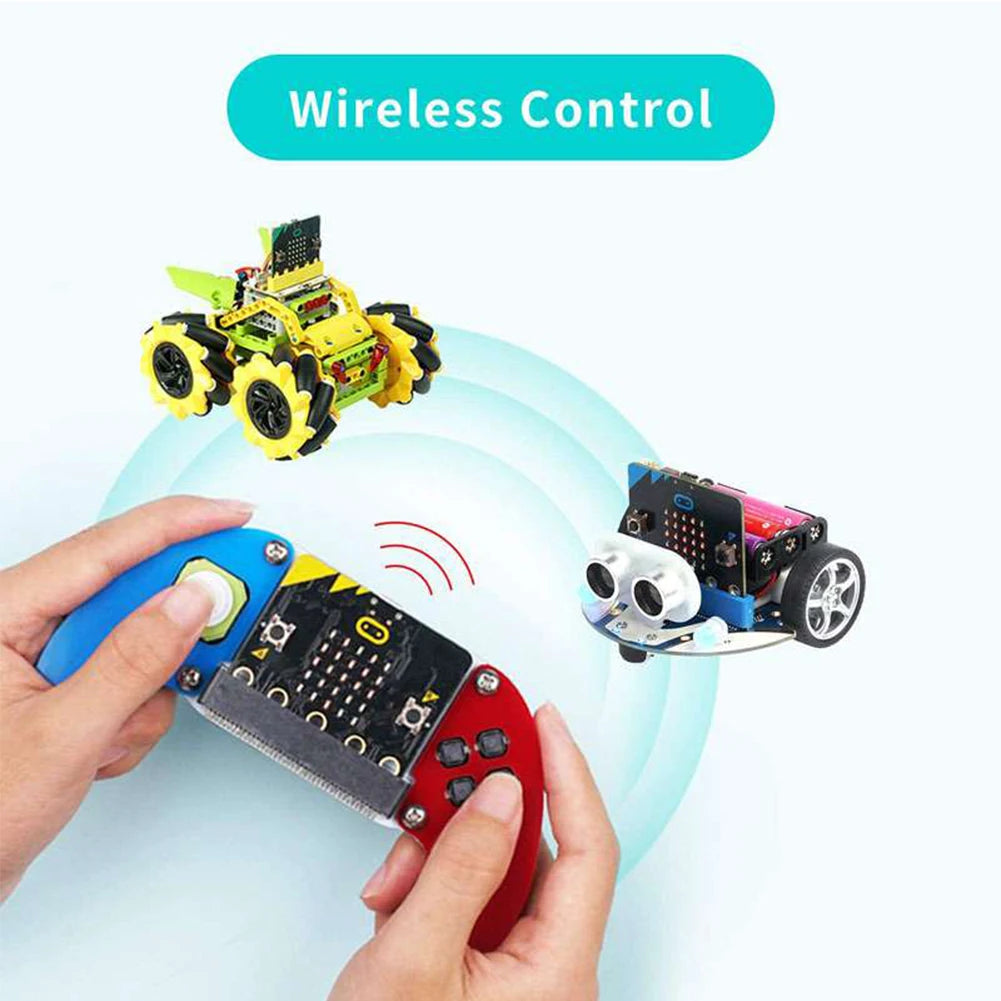 ELECFREAKS Micro:bit Joystick électronique:bit V2 Kit boîtier acrylique Jeu de société Contrôleur de jeu Microbit Console Support Makecode