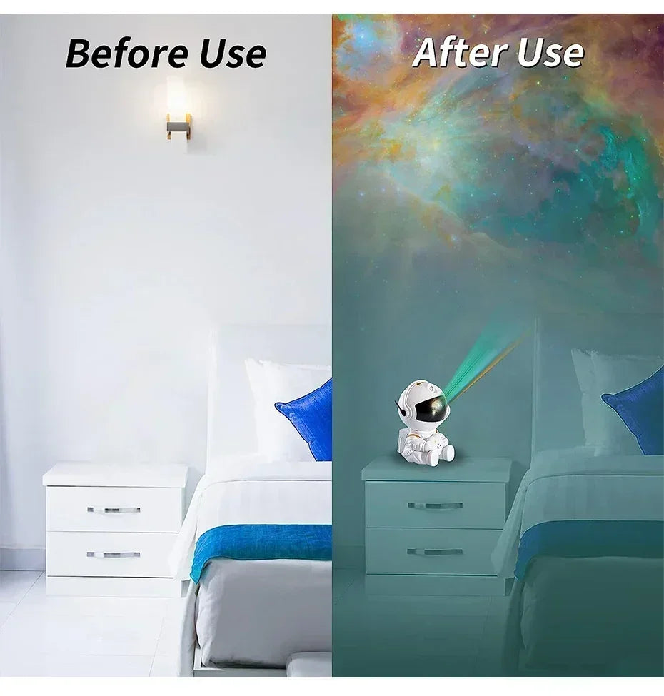 Projecteur d'étoiles Galaxy Night Light Astronaut Space Projector Starry Nebuleuse Plafonnier LED Lampe pour Chambre Maison Décorative enfants cadeau