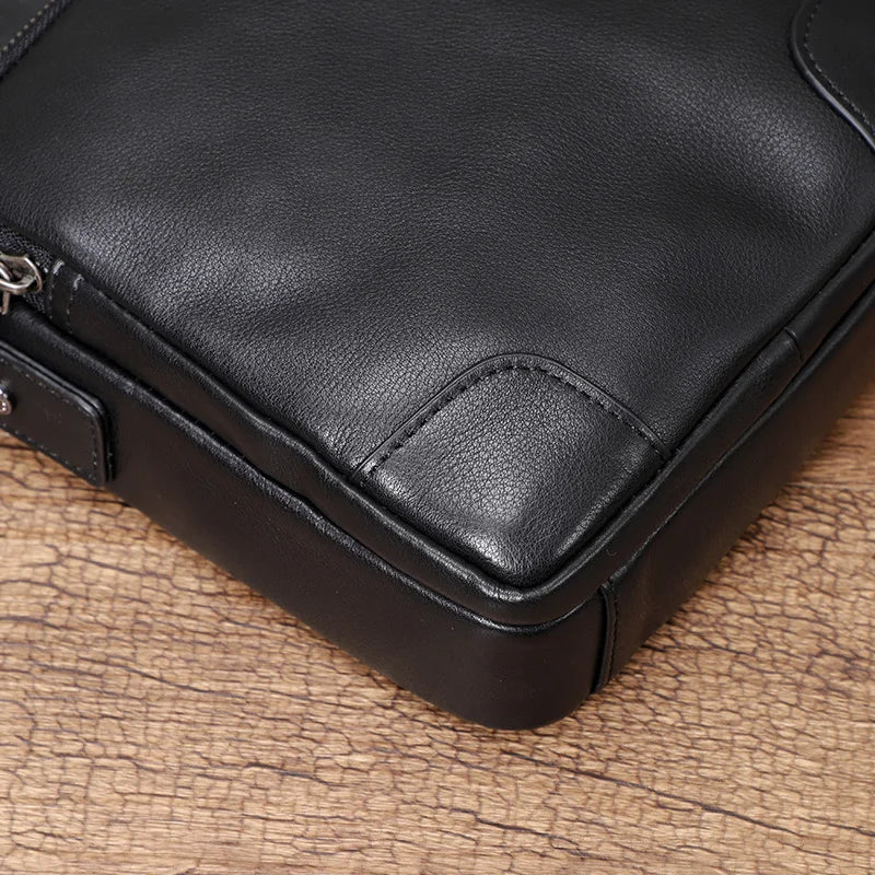 Sac à bandoulière en cuir véritable naturel pour homme, sacoche à rabat en cuir souple, petit sac à bandoulière pour homme, sacoche en cuir de vachette première couche