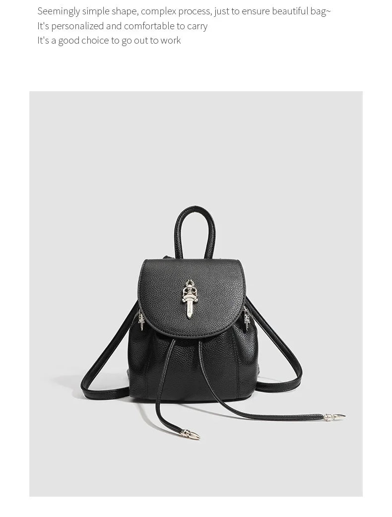 Fashionable Mini Travel Backpack for Women 2024 New Style Versatile Outdoor Bag Stylish Double Shoulder Bag Ladies Love
