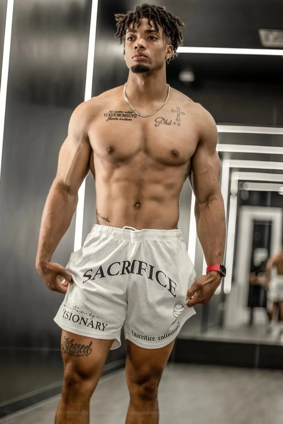 American Style Fashion Trend Men's Clothing Sports Fitness Men's Shorts Quick Drying Breathable Mesh Basketball Training Shorts