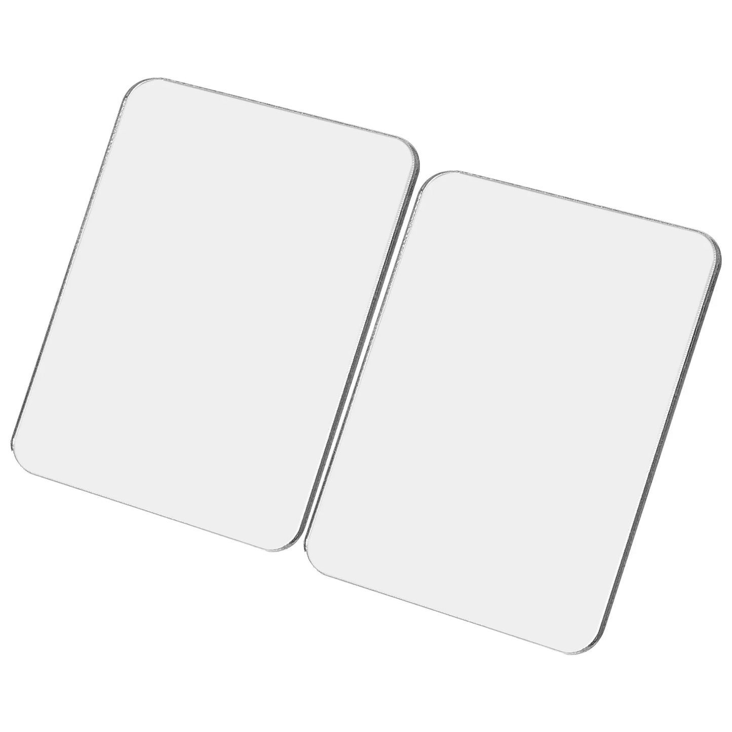 2Pcs Phone Case Mirror Sticker Makeup Mirror Decal Adhesive Mirror Acrylic Small For Dust Plug Mobile Phone Accessories Phone