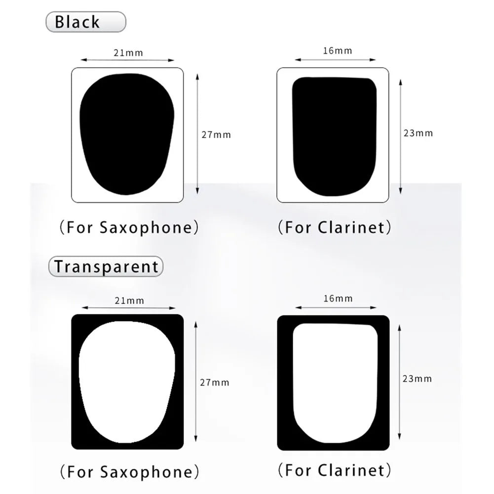 Coussinets d'embouchure pratiques et de qualité, en silicone, pour saxophone, clarinette, 0,5 mm/0,8 mm