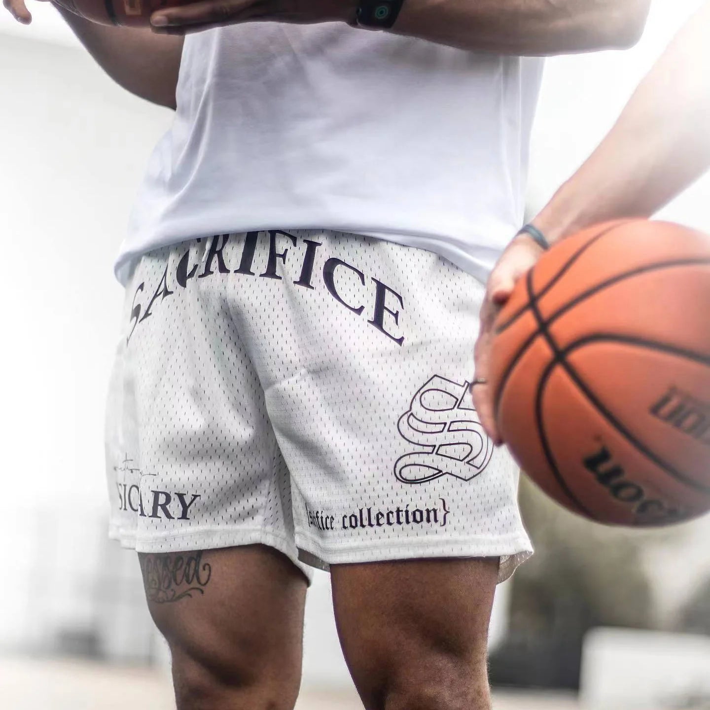 American Style Fashion Trend Men's Clothing Sports Fitness Men's Shorts Quick Drying Breathable Mesh Basketball Training Shorts