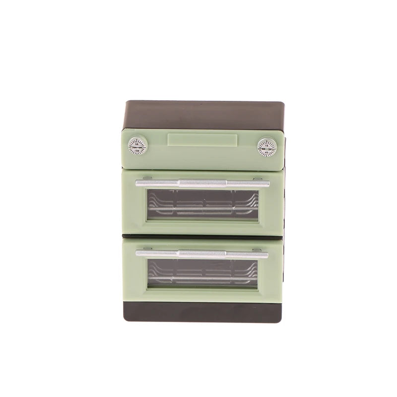 Four double couche pour maison de poupée, modèle 1/12, accessoires de cuisine, décoration de meubles