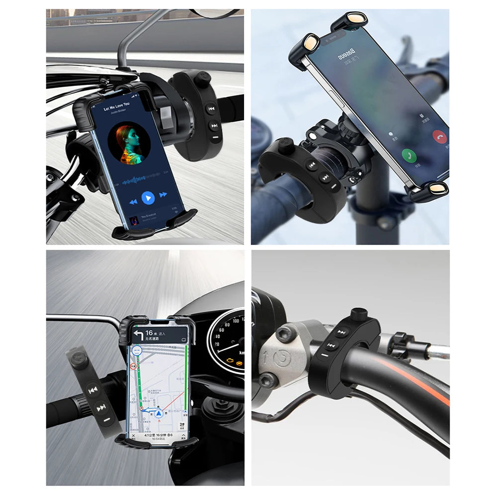 Télécommande sans fil V5.3 pour guidon de moto, casque, boutons, kit mains libres, assistant vocal, étanche
